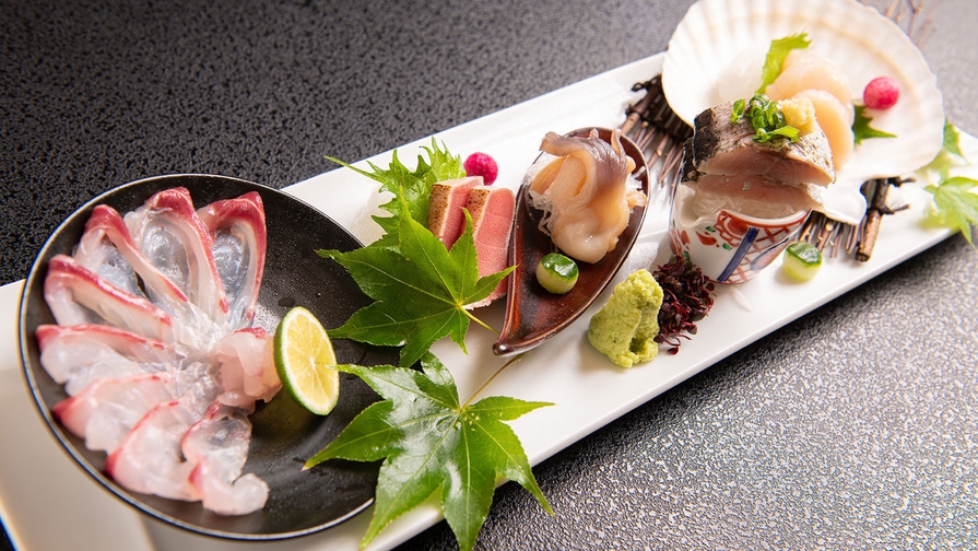 【夕食お造りアップグレード「極」】港町函館ならでは〜料理長厳選の旬の新鮮魚介を堪能／1泊2食 